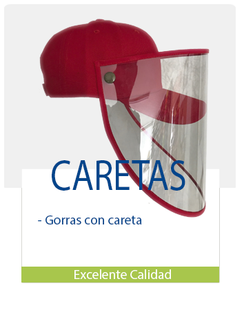 Gorras con careta